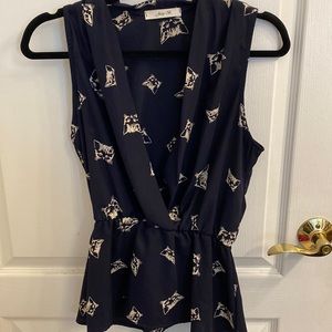 Vintage cat print shirt